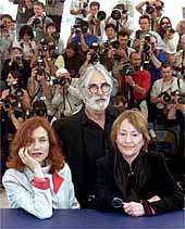 Michael Haneke, Isabelle Hupert y  Annie Girardot