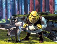 El ogro Shrek y su mascota