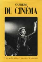 Portada del primer numero de Cahiers du Cinema