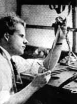 Sergei Eisenstein en la sala de montaje