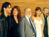 Aristarain, con el reparto de Roma