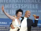 El director Wang Quan'an y la actriz Yu Nan 