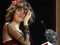 Nerea Camacho, con su premio