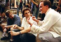 Tarantino, en el set de Kill Bill