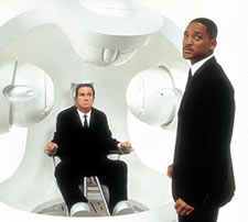 Smith y Jones como los agentes K y J 